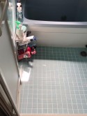 東大阪市中石切で浴室タイル張り替え、脱衣場改装工事、キッチン間改装工事を行いました