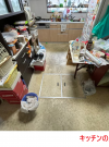 大阪市大正区平尾でキッチンの床の張り替え工事を実施致しました