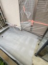 京都市下京区でベランダ防水とテラスの錆止め塗装を実施