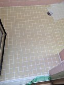 【大東市】浴室床タイルの張り替え工事を実施