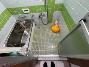 大阪市都島区　浴室タイル　LIXILプレイン50 減り替え工事