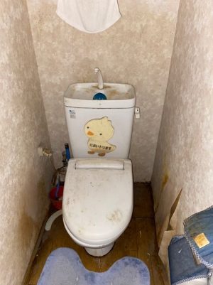 大阪府吹田市でトイレ便器タンク、ウォシュレット交換内装トイレリフォーム