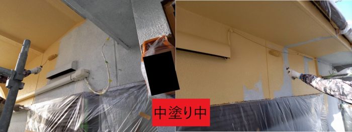 中塗り中