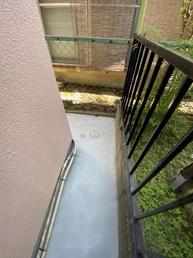 犬走り コンクリート打設後