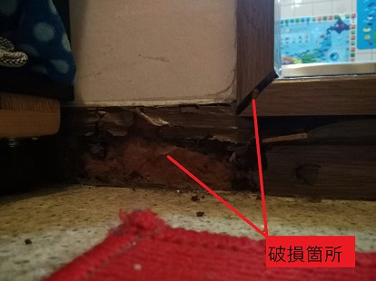 破損箇所