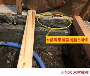 土台木 木材補強
