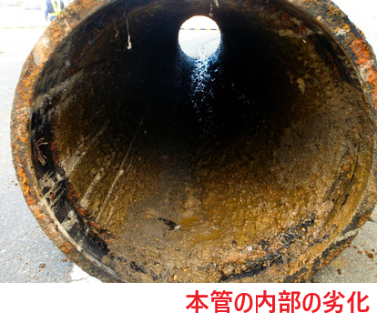 本管の内部の劣化