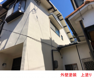 外壁塗装　上塗り2