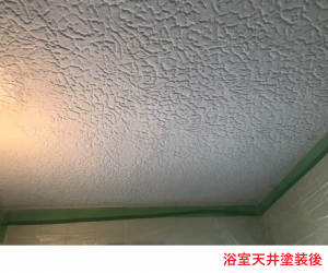 浴室天井塗装後