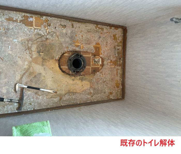 既存のトイレ解体 (1)