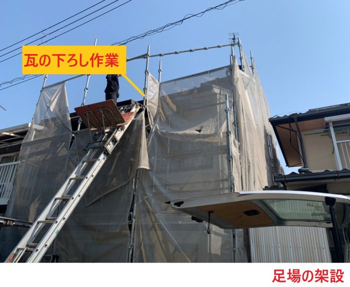 足場の架設