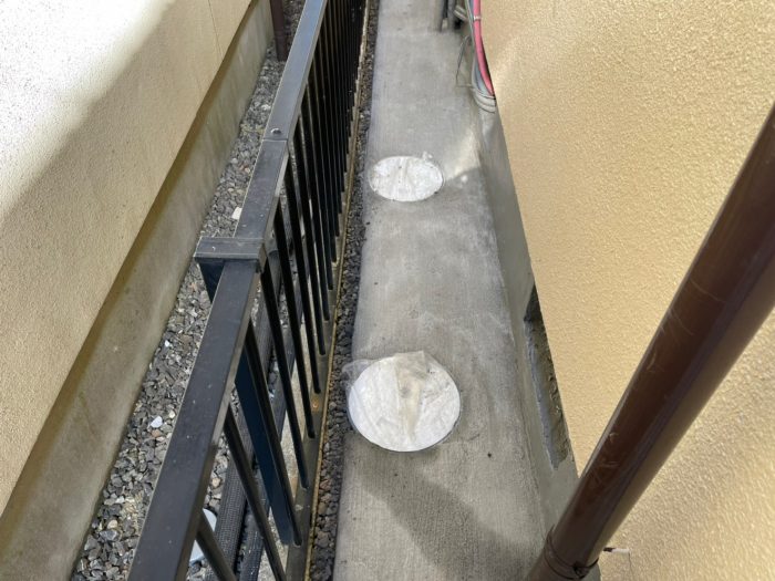 排水管交換 犬走り打設