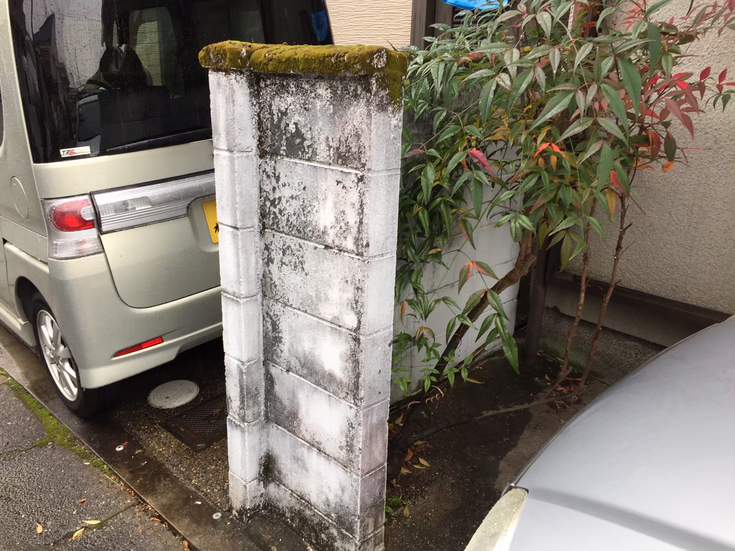 滋賀県栗東市 ブロック擁壁フェンス交換工事