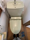 枚方市｜トイレリフォーム事例｜TOTOピュアレストQRとウォシュレット交換で快適空間に