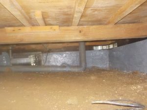 京都市伏見区で基礎のひび割れで基礎繊維貼付補強工事