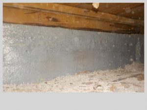 京都府向日市で基礎のひび割れで基礎連続繊維貼付補強工事