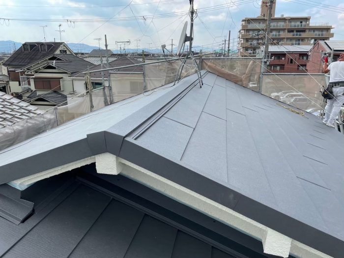草津市 屋根葺き替え工事後