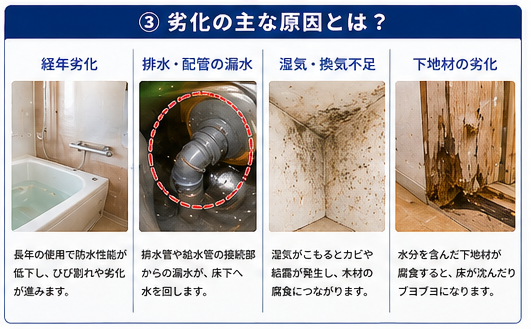 浴室 トイレ 原因