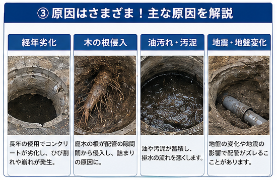 排水劣化原因