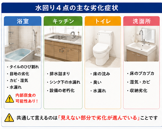 水回り 劣化症状
