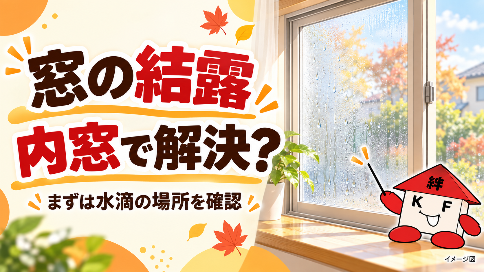 窓の結露は内窓で解決する？水滴の場所で分かる対策と相談の目安